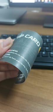 Danh thiếp giấy nhựa