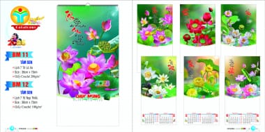 Lịch lò xo 2026 7 tờ Bình Dương