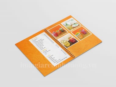 In menu nhựa PVC