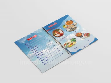 In menu nhựa PVC