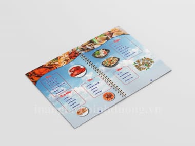 In menu nhựa PVC