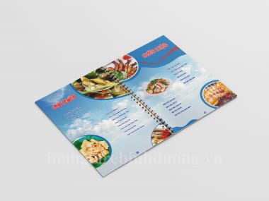 In menu nhựa PVC