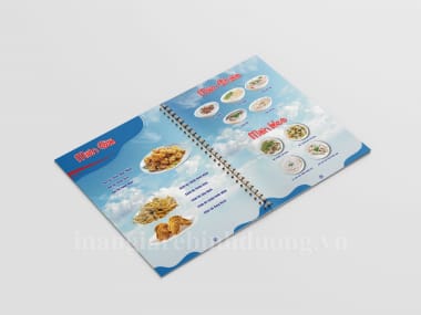 In menu nhựa PVC