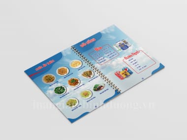 In menu nhựa PVC