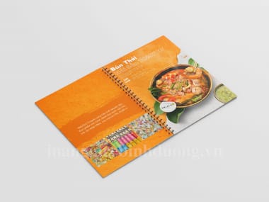 In menu nhựa PVC