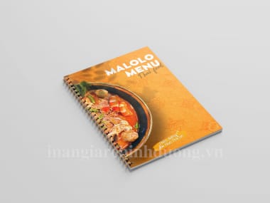 In menu nhựa PVC