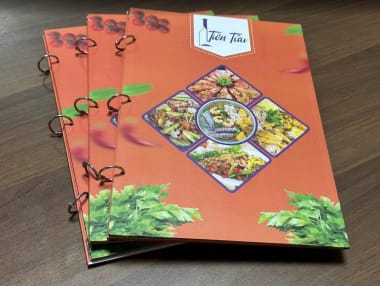 Menu nhựa mỏng dẻo chống nước