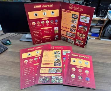 Menu nhựa mỏng dẻo chống nước
