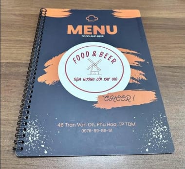Menu nhựa mỏng dẻo chống nước