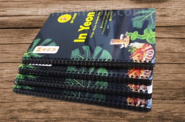 In menu nhựa chống nước