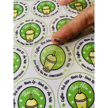 In tem dán ly nhựa