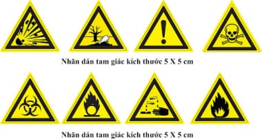 Tem nhãn cảnh báo nguy hiểm