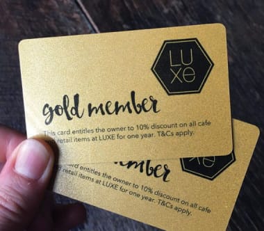 In thẻ nhựa ánh kim - Metallic plastic card