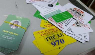 In thẻ nhân viên Bình Dương