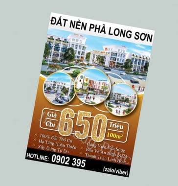 In tờ rơi bất động sản