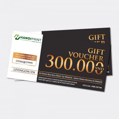 In phiếu quà tặng