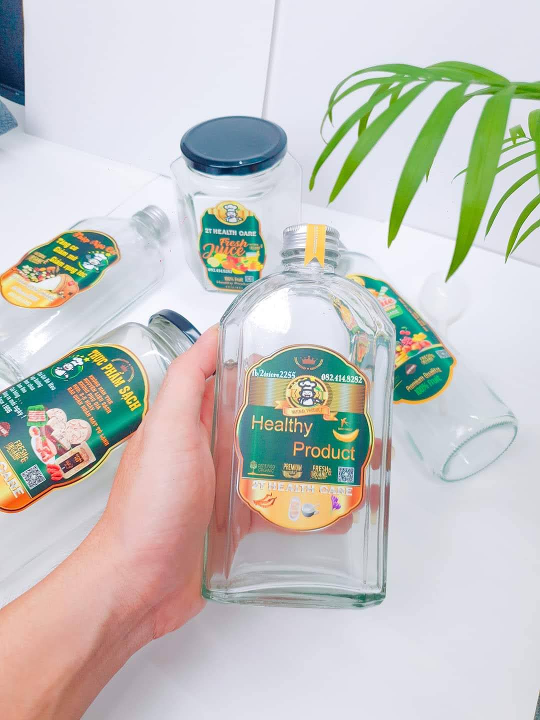 Nhãn dán chai lọ