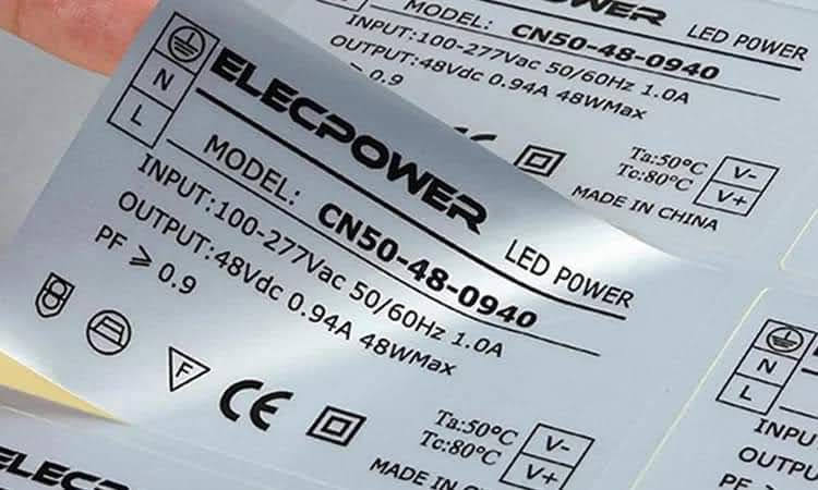 Nhãn Decal Xi Bạc