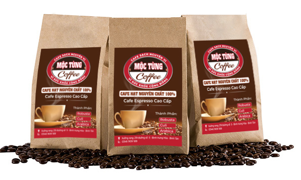 In nhãn dán bịch cà phê Bình Dương