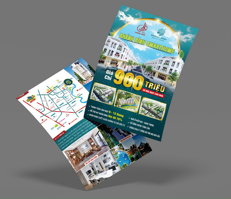 In tờ rơi bất động sản Bình Dương